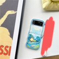 thumbnail image 1 of Samsung Galaxy Z Flip4 3 5G Nuevo Ondulado Border Case Gris Totoro Colgante Todo Incluido Protección Creatividad Carcasa Para Flip Cover, 1 of 4