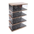 thumbnail image 4 of figatia 1/64 Diecast Car Display Case Desktop Decor, Simulation Parking Lot Display Case 4 tier, 4 of 9