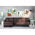 thumbnail image 1 of Sala Modular Sofá Cama Reversible De Lino Chocolate Beehive Memory Foam Modelo Analia, 1 of 8
