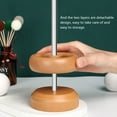 thumbnail image 4 of FlyFlise Portable Manual Wood Spinner Bead String Quickly Stringing Bowl Wooden Crafts Loader Pearls Rosary Scattered Beads Twine Tools Beading DIY Making Device, 4 of 8