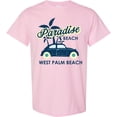 thumbnail image 3 of Inktastic Paradise Beach in West Palm Beach with Palm Trees and Car T-Shirt, 3 of 5