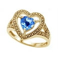 thumbnail image 2 of Tommaso Design� Heart Shape 6mm Genuine Blue Topaz Ring, 2 of 9