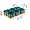 thumbnail image 3 of yuksok Multifunction snack tray Snack Storage Tray Salad Dessert Restaurant as described, 3 of 9