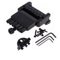 thumbnail image 1 of 1 Set 6 String Saddle Headless Guitar Bridge Tailpiece Black for Electric Guitar Parts Replacement, 1 of 5