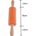 thumbnail image 2 of Mini rodillo de amasar de 9 pulgadas, 2 uds., rodillo de amasar con mango de madera para niños, rodillos de masa para suministros para hornear, cocina casera, 2 of 5