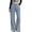 Sky Blue, variant on QURATI Wide Leg Jeans for Women High Waisted Stretchy Baggy Loose Fit Denim Pants with Pockets Clothes Womens Bottoms Black L