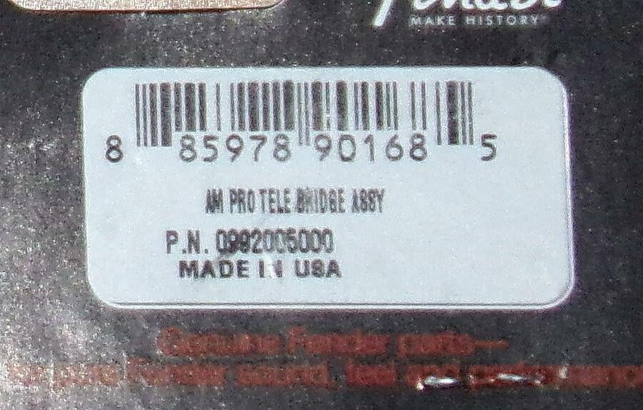 Fender 3-Saddle American Pro Telecaster® Bridge Assembly, Chrome