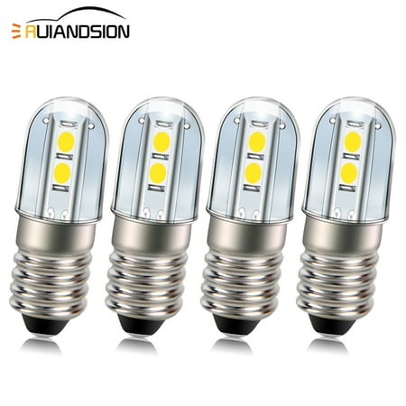 

Ruiandsion E10 LED Bulb 120V AC 6000K Pour White Screw Base LED Replacement Bulb Upgrade for Candles Lights Home Bedroom Office Decor Lights (Pack of 4)