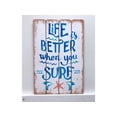 thumbnail image 1 of Surf et Vie en Bois Signe Décor Mural, 1 of 1