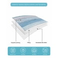 thumbnail image 4 of Twin XL Quilt Bedding Set, Summer Ocean Reversible Summer Quilt 3 Pieces, Coastal Shells Starfish Coral Conch Wooden Blue Lightweight Bedspreads Coverlets with 2 Pillow Shams for All Seasons, 4 of 5