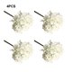 thumbnail image 3 of Toystoory 4x Elegancia sin esfuerzo Fácil de limpiar Flores artificiales de boda Flores y plantas de imitación Flor falsa Decoración del hogar blanco, 3 of 6