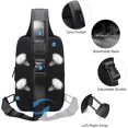 thumbnail image 5 of BANGE Anti-Theft Sling Backpack with Lock & USB Charging Port, Unisex Casual Crossbody Bag for Multiple Occasions,Black, 5 of 11