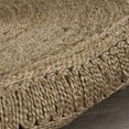 thumbnail image 6 of Woven Paths Simple Classic Braided Jute Handmade Indoor Area Rug, Brown, 6' Round, 6 of 10