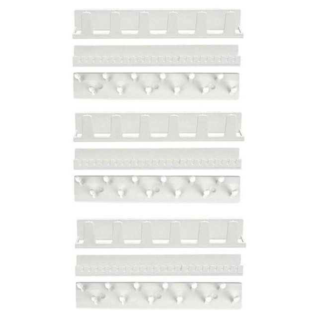 Wosthever Gancho de plástico para joyería, colgador impermeable reutilizable, soporte de exhibición sólido sin costuras, collar, pendientes, Almacenamiento y organización del hogar