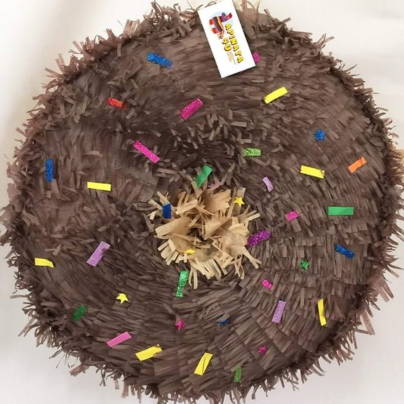 APINATA4U Brown Doughnut Pinata 16"