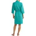 thumbnail image 2 of Lissome Women's & Women's Plus 3/4" Sleeve Terry Belted Robe, 2 of 3