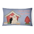 thumbnail image 1 of Carolines Treasures BB2848PW1216 Dog House Collection Cocker Spaniel Buff Canvas Fabric Decorative Pillow, 1 of 3