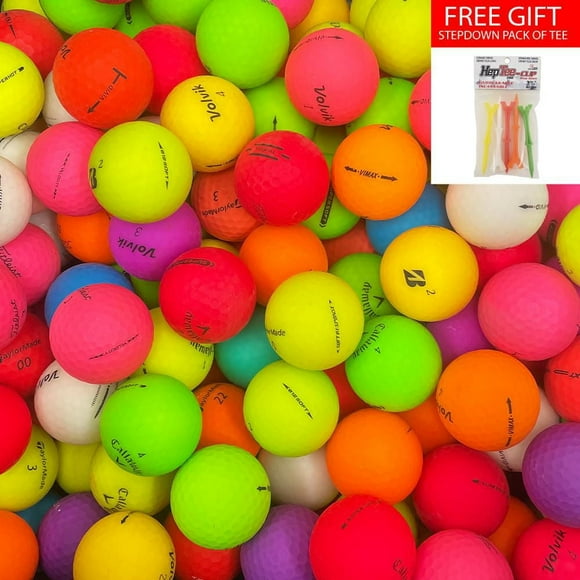 Mulligan - 88 Mix Pro Line AAA Recycled Used Golf Balls, Color