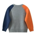 thumbnail image 3 of Kiijoy Toddler Boys Sweater Dinosaur Colorblock Knitted Knitwear Pullover Top, Sizes 2-3, 3 of 7