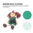 thumbnail image 2 of 7 Pcs/1 Set Creative DIY Handmade Patchwork Fabric Cotton Cloth Piece Printing Cloth Sewing Fabric Quilting Fabric (Green), 2 of 6
