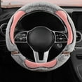 thumbnail image 2 of Rbaofujie Steering Wheel Cover Car Steering Wheel Cover Car Warm Non-slip Handlebar Cover Winter Antifreeze Hand Car Steering Wheel Cover Steering Wheel Covers, 2 of 8
