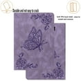 thumbnail image 5 of iPad 9th Generation 10.2 inch 2021 Smart Case,iPad 8th Gen 2020 Dteck Butterfly Pattern Leather Card Holder Wallet Case Kickstand Hybrid Rubber Folio Flip Cover for iPad 7th Gen 10.2" 2019,Purple, 5 of 6