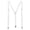 White, variant on CTM Thin Adjustable Elastic Clip-End Y-Back Suspenders (Women)