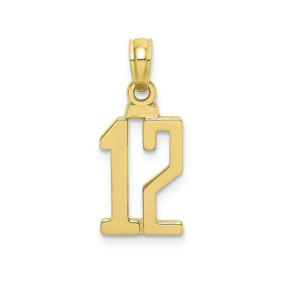 FJC Finejewelers 10k Yellow Gold 12 Block Charm