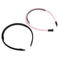 thumbnail image 7 of Unique Bargains 4Pcs Teeth Comb Headbands for Women Non-Slip Head Bands Ladies Hair Hoop Green Pink Beige Black, 7 of 7