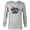 Athletic Heather, variant on Mickey Mouse 28 Varsity - Long Sleeve T-Shirt for Men - Customized-White