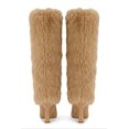 thumbnail image 5 of Women's Faux Fur Pointed Toe Spool Heel Boots, 5 of 6