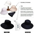 thumbnail image 6 of YooGuoGuo Comhats Packable Summer Cotton Sun Hat Bucket for Women UV Protection Wide Brim Beach Gardening Travel 54-64CM, 6 of 6
