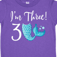 thumbnail image 4 of Inktastic 3rd Birthday Mermaid Party Girls Toddler T-Shirt, 4 of 5