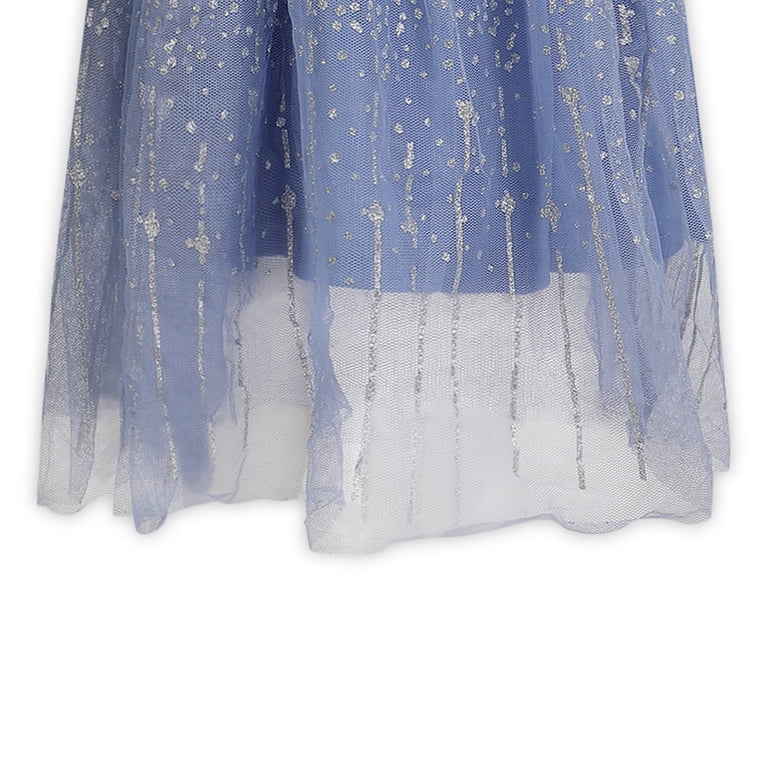 Disney Frozen Girl's Elsa Long Sleeve Tulle Skirt Dresses (Girls), Sizes 2T-10 Disney Frozen Girl's Elsa Long Sleeve Tulle Skirt Dresses (Girls), Sizes 2T-10