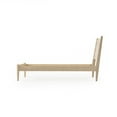 thumbnail image 6 of Camaflexi Mid Century Platform Bed Wood Panel Bed Frame with Headboard, Twin, Light Oak, 6 of 8