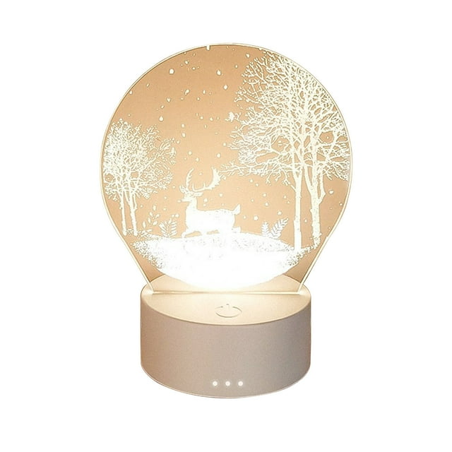 7 Color LED Night Light for Kids with USB or 3 AAA Battery Power 20 cm Plastic Shade Room Decoration Gift