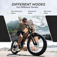 thumbnail image 5 of Electric Mountain Bike for Adults,750W Motor,26"*4.0 Fat Tire Ebike with 48V 13Ah Removable Battery,Black, 5 of 8