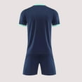thumbnail image 5 of ATOGUTA Activewear Set for Boys Size 4-16 Years Loose Athletic Performance Crew Neck T-Shirt and Short Outfits Dark Blue, 5 of 5