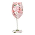 thumbnail image 5 of Lolita Pretty as a Peony Hand Painted Wine Glass 15oz 9in H, 5 of 5