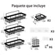 thumbnail image 2 of Set de 6 estantes de regadera con adhesivos, Organizador Antioxidante, Sin Taladrar, para Baño, Cocina, Ducha, Hotel e Inodoro (Rectangular Paquete de 6), 2 of 7