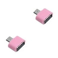 thumbnail image 2 of jesticaly OTG Adapter USB Phone Data Sharing Photo Converter Electronic Connector Household Smartphone Replacement Accessory Pink 2Set, 2 of 6
