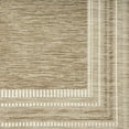 thumbnail image 3 of Nicole Miller New York Patio Country Layla Modern Border Indoor/Outdoor Area Rug, Taupe/Ivory , 5'2"x7'2", 3 of 9
