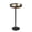 Rusic Brown, variant on Round Drink Table,Small Pedestal Table,Small Round Side Table for Narrow Spaces,Martini Table for Living Room, Bedroom, Bathroom,Balcony