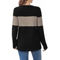 thumbnail image 6 of UZMOG Sweaters for Women, Trendy Color Block Tops Long Sleeve Shirts Early Fall Fashion Winter Clothing, 6 of 6