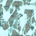 thumbnail image 1 of Ahgly Company Indoor Square Abstract Light Blue Modern Area Rugs, 7' Square, 1 of 4