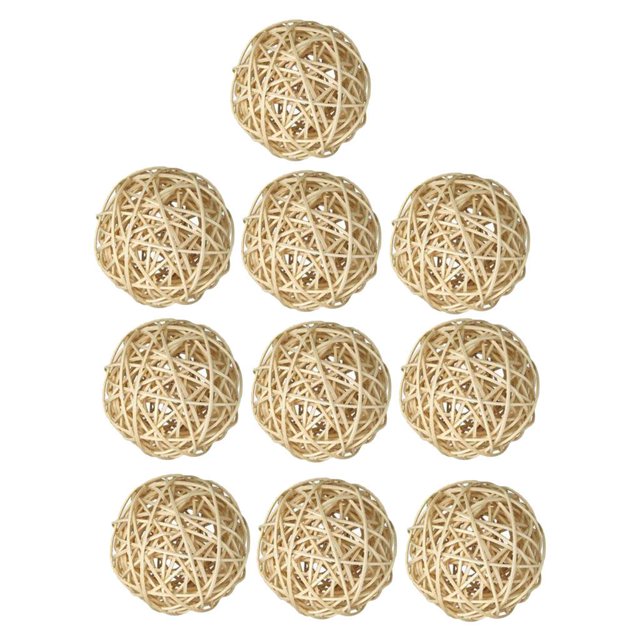 Bolas de mimbre Decorativas perfecl para Adornos de Relleno de Jarrones 10 Piezas