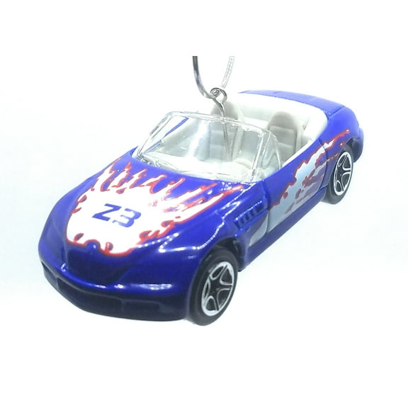 Christmas Ornament for BMW Z3 Convertible Blue White