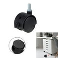 thumbnail image 1 of Plastic Swivel Roller Caster Wheel Computer Chair Furniture Replacement Wheels, 1 of 11