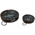 thumbnail image 3 of Vintage Brass Pocket Compass Chrome Finish Nautical Poem Compass Marine Gift Set of 2, 3 of 6