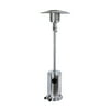 Baner Garden PH01-SS Outdoor Standing Propane Patio Heater with Cover-Commercial Tall Hammered Stainless Steel Finish Garden Standing LP Gas Porch and Deck